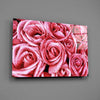 Pink Rose Glass Wall Art by Insigneart USA