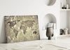 World Map Glass Wall Art by Insigneart USA