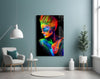 Woman Portrait Glass Wall Art by Insigneart USA