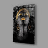 African Woman Portrait Glass Wall Art by Insigneart USA