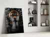 African Woman Portrait Glass Wall Art by Insigneart USA