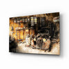 Retro Old Garage Glass Wall Art by Insigneart USA