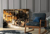 Retro Old Garage Glass Wall Art by Insigneart USA