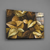 Yellow Leaf Glass Wall Art by Insigneart USA