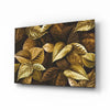 Yellow Leaf Glass Wall Art by Insigneart USA