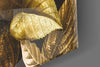 Yellow Leaf Glass Wall Art by Insigneart USA