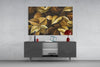 Yellow Leaf Glass Wall Art by Insigneart USA