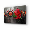 Red Peppers Glass Wall Art by Insigneart USA