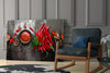 Red Peppers Glass Wall Art by Insigneart USA