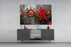 Red Peppers Glass Wall Art by Insigneart USA