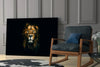 Lion Glass Wall Art by Insigneart USA