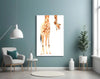 Giraffe Glass Wall Art by Insigneart USA
