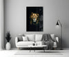 Lion Glass Wall Art by Insigneart USA