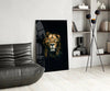 Lion Glass Wall Art by Insigneart USA
