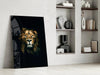 Lion Glass Wall Art by Insigneart USA