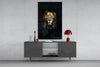 Lion Glass Wall Art by Insigneart USA
