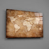 World Map Glass Wall Art by Insigneart USA