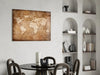 World Map Glass Wall Art by Insigneart USA