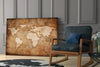 World Map Glass Wall Art by Insigneart USA