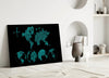 Continents Glass Wall Art by Insigneart USA