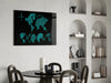 Continents Glass Wall Art by Insigneart USA