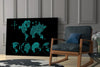 Continents Glass Wall Art by Insigneart USA