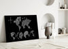 Continents Glass Wall Art by Insigneart USA