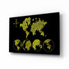 Continents Glass Wall Art by Insigneart USA