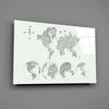 Continents Glass Wall Art by Insigneart USA