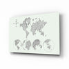 Continents Glass Wall Art by Insigneart USA
