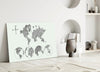 Continents Glass Wall Art by Insigneart USA