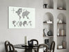 Continents Glass Wall Art by Insigneart USA
