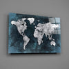 World Map Glass Wall Art by Insigneart USA