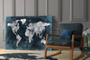 World Map Glass Wall Art by Insigneart USA