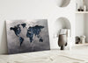 World Map Glass Wall Art by Insigneart USA
