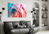 Colored Rose Glass Wall Art by Insigneart USA