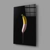 Banana Glass Wall Art by Insigneart USA