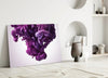 Purple Smoke Glass Wall Art by Insigneart USA