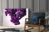 Purple Smoke Glass Wall Art by Insigneart USA