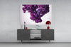 Purple Smoke Glass Wall Art by Insigneart USA