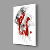 Red Thoughts Glass Wall Art by Insigneart USA