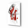 Red Thoughts Glass Wall Art by Insigneart USA