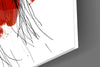 Red Thoughts Glass Wall Art by Insigneart USA