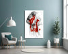 Red Thoughts Glass Wall Art by Insigneart USA