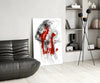 Red Thoughts Glass Wall Art by Insigneart USA