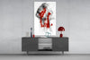 Red Thoughts Glass Wall Art by Insigneart USA