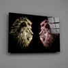 Lion Glass Wall Art by Insigneart USA