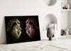 Lion Glass Wall Art by Insigneart USA