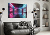 Neon Lights Glass Wall Art by Insigneart USA