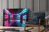 Neon Lights Glass Wall Art by Insigneart USA